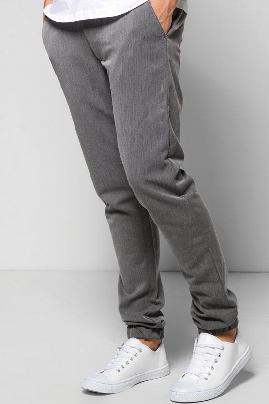 Smart Cuffed Woven Trousers